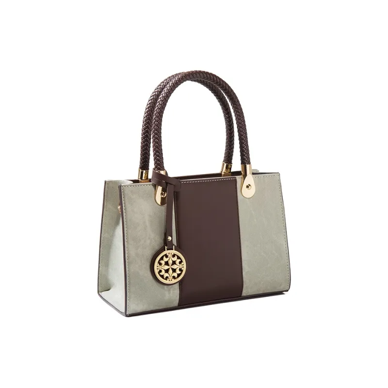 Vigno Synthetic Leather Handbag, One Shoulder, Crossbody Bag Regular Women's Coffee-4