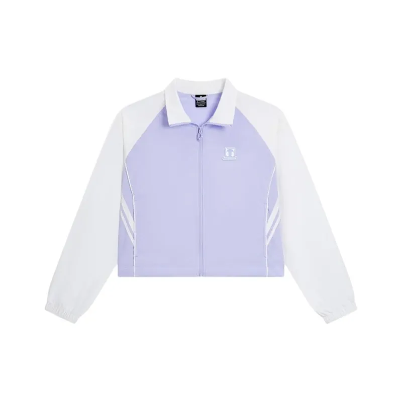 XTEP Trench Coat Women's Light Cloud Purple/Raw White-0