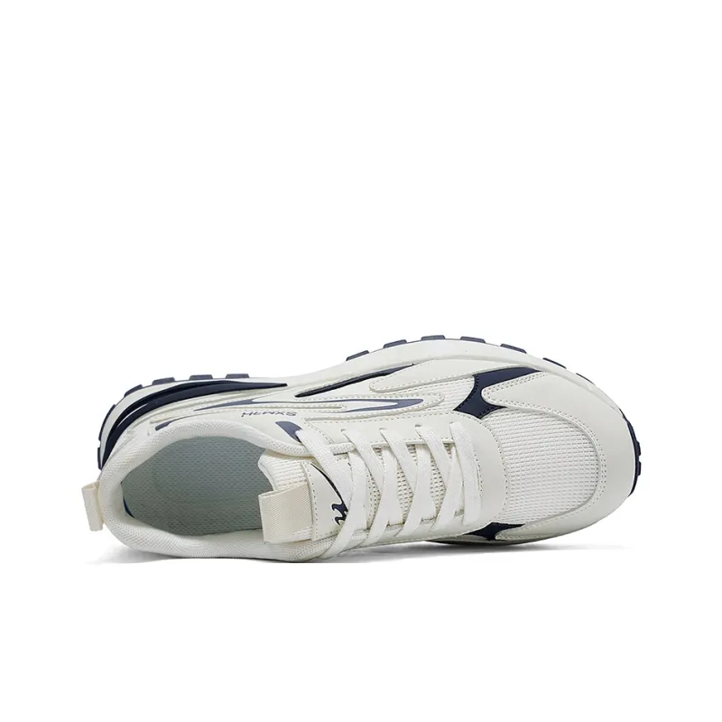 Binary Cushioning And Breathable Low Top Casual Shoes Men's Beige Blue-3