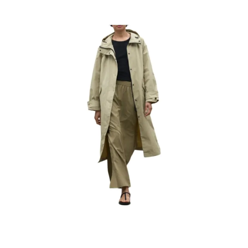 ECOALF Hooded Trench Coat-0