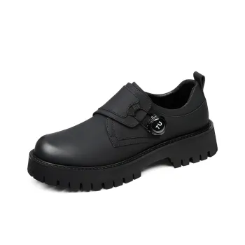 KACHILANG Men's Casual Shoes Men Low Top Black