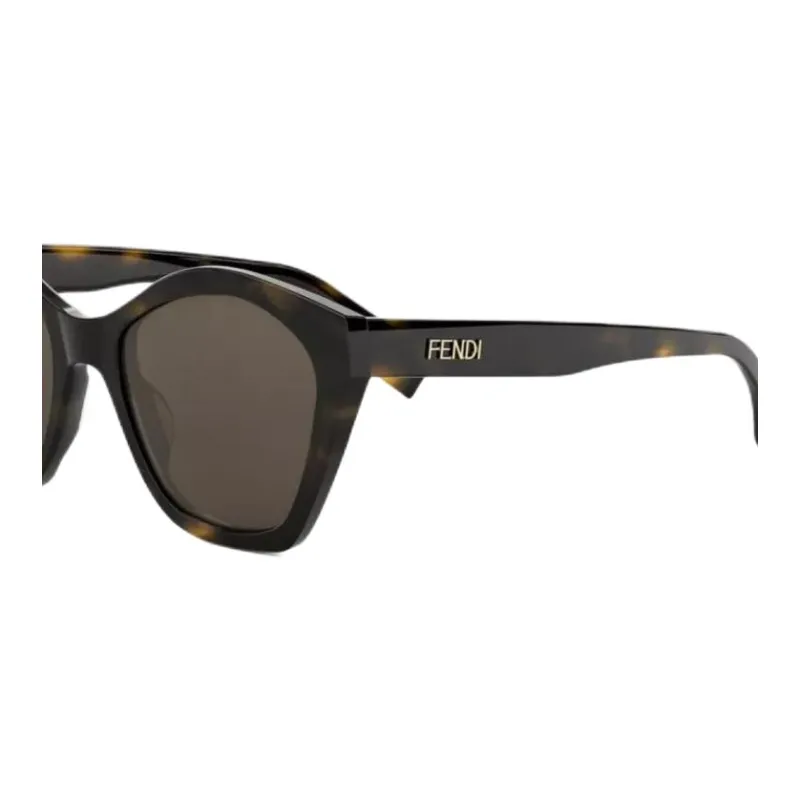 FENDI Acetate Cat Eye Sunglasses Women's Tortoiseshell-2