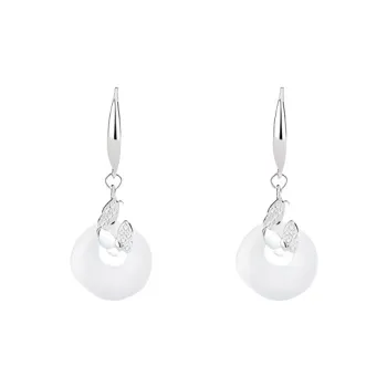 Asia Star Chalcedony Earrings Women's