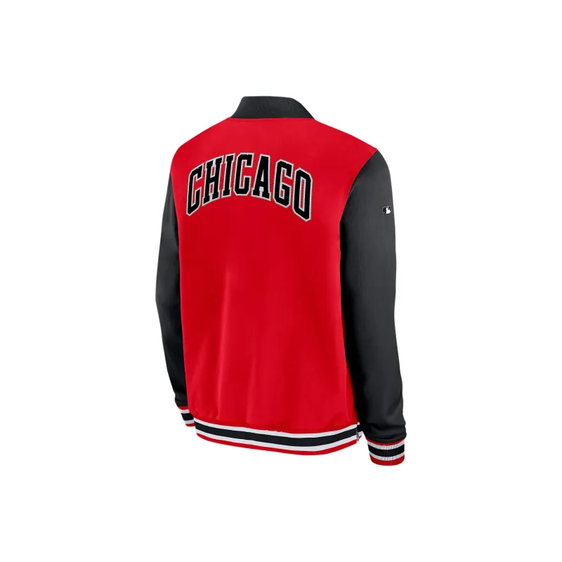 Nike Chicago White Sox Authentic Collection City Connect Men's Nike Mlb Full Zip Bomber Jacket-1