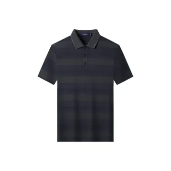 Loz Polo Shirts Men Navy Blue Stripes