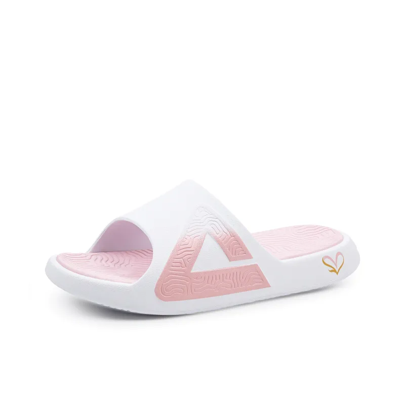 PEAK Tai Ji1.0 Quiet Slip Resistant Abrasion Resistant Slide Slippers Unisex Pink StellaLou-1