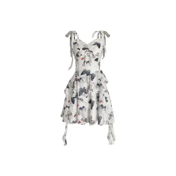POPO.INFO Slip Dresses Women's White