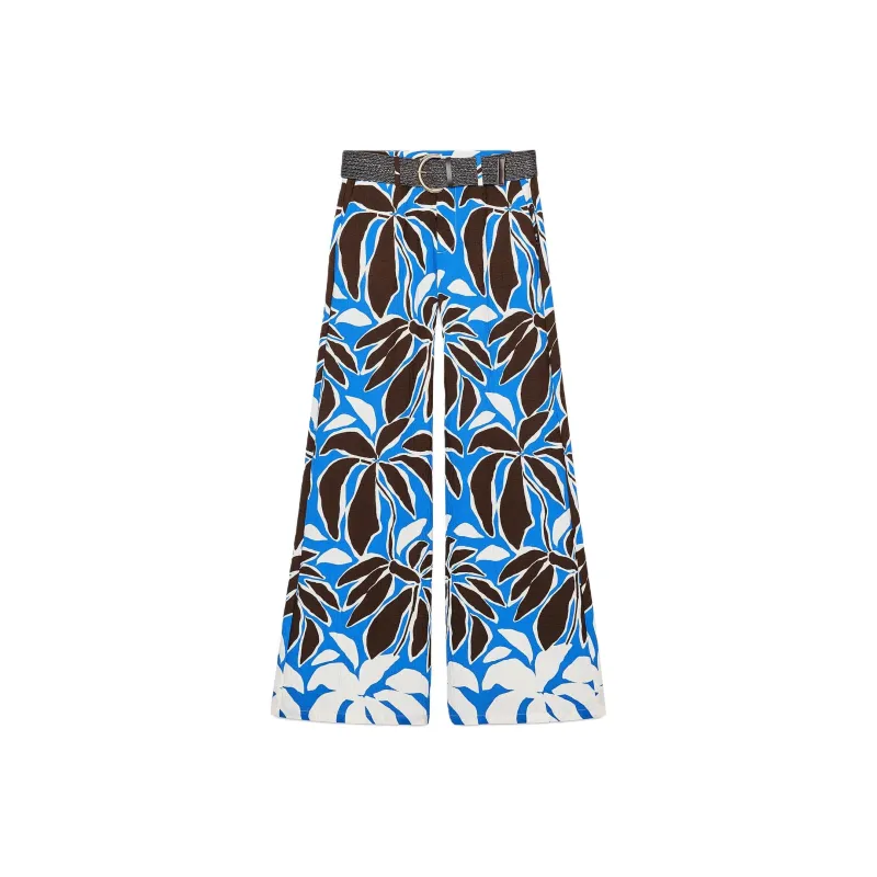 ZARA Casual Pants Women's Nude/Blue-0