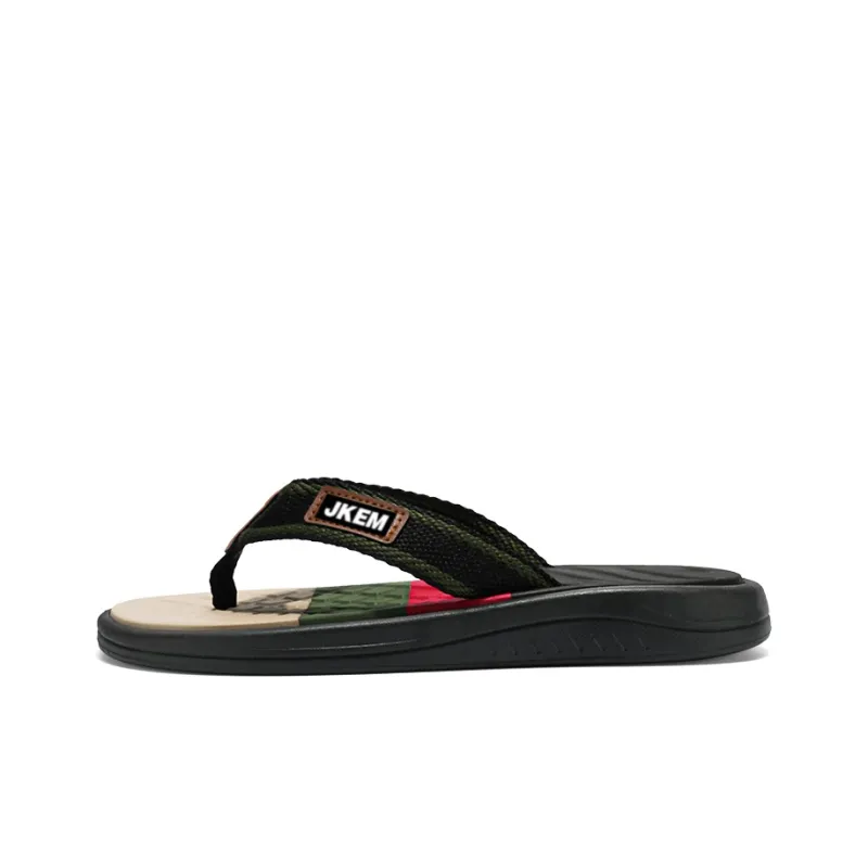JKEM EVA Stitching Abrasion Resistant Slip Resistant Flip Flops Men's-5