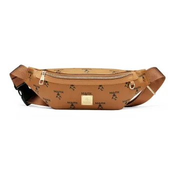 FAIRWHALE PVC Sling Bag Unisex Brown