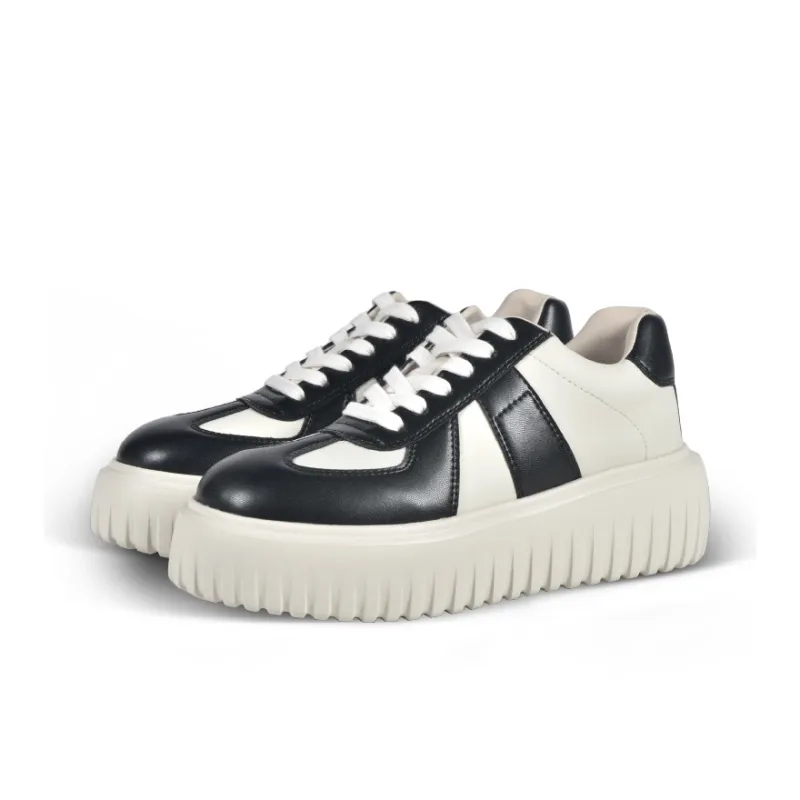 ROCKPORT Low Top Skateboard Shoes Women's Black | White-1