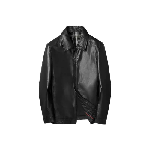 JIMU Leather Jackets Men