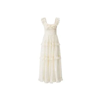 SKYA Sleeveless Dresses Women's Beige Apricot