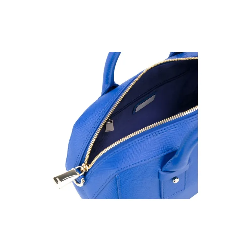 Furla Allegra Leather One Shoulder Handbag Women's Blue-4