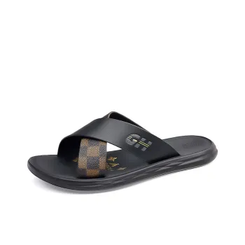 Eminu Rubber Sole Abrasion Resistant Slide Slippers Men's