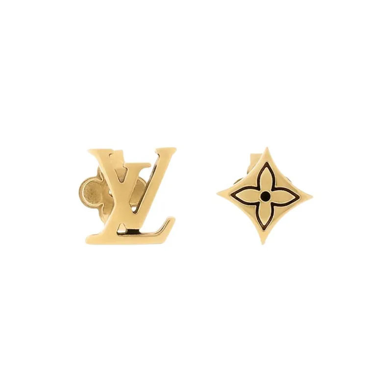 LOUIS VUITTON Metal Earrings Men's Gold-0