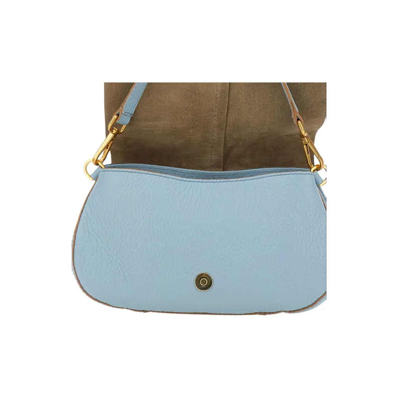 GIANNI CHIARINI Helena Round Foldover Top Shoulder Bag-4