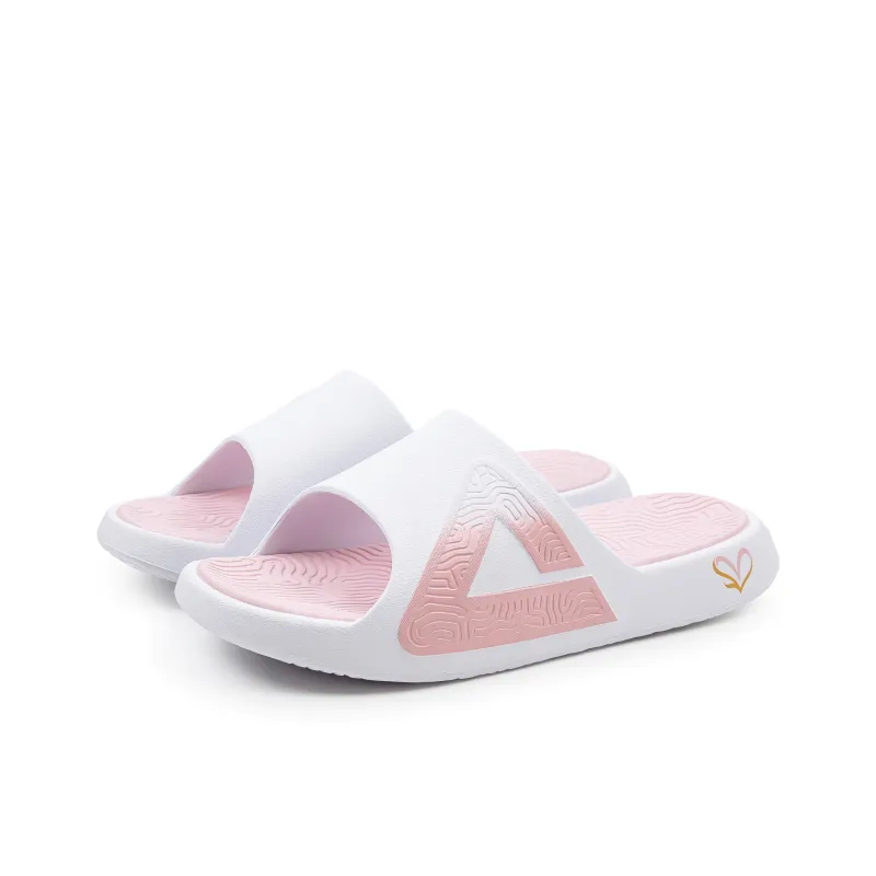 PEAK Tai Ji1.0 Quiet Slip Resistant Abrasion Resistant Slide Slippers Unisex Pink StellaLou-3