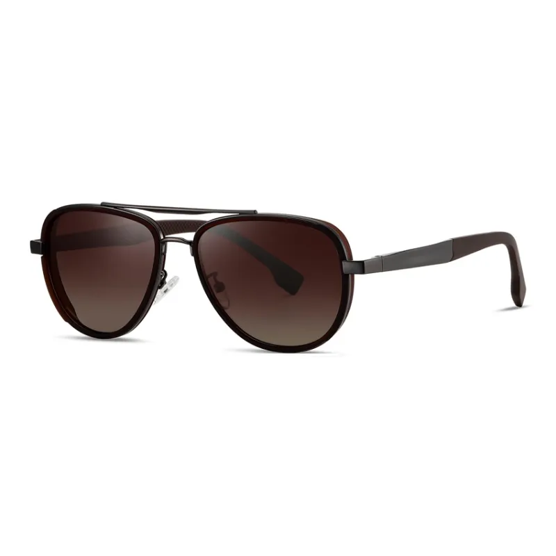 CYXUS TR/Memory Plastic Aviator Sunglasses Men's-9