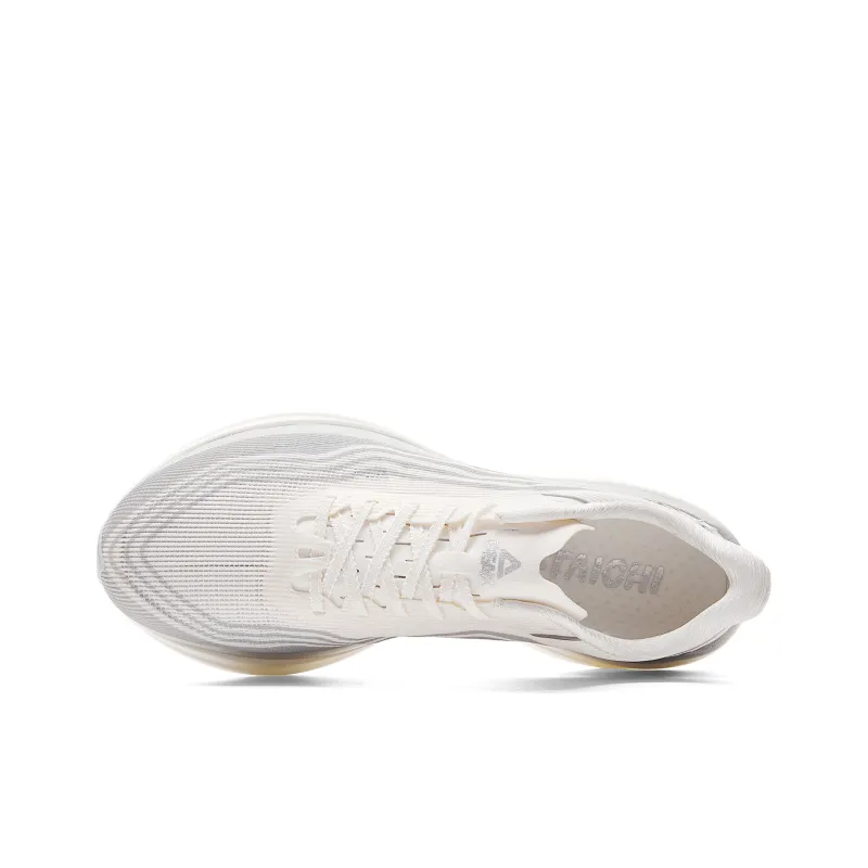 PEAK Cushioning Rebound Abrasion Resistant Slip Resistant Low Top Running Shoes Men's Ivory Gray-3