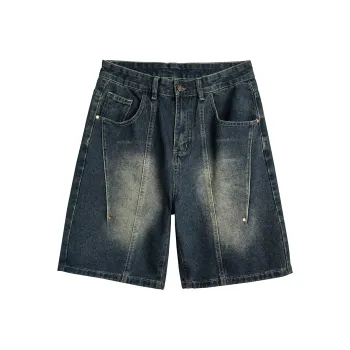 MIIOW Denim Shorts Unisex Nostalgic Green