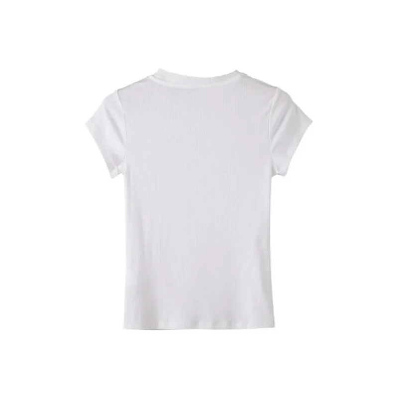 Late White T Shirts Women's White-1