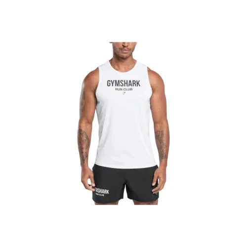 GYMSHARK Tank Tops Men White