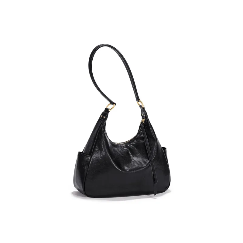 CNOLES Synthetic Leather Casual Workplace Date Commute Crossbody Bag Shoulder Bag Regular Women's Black/White-3