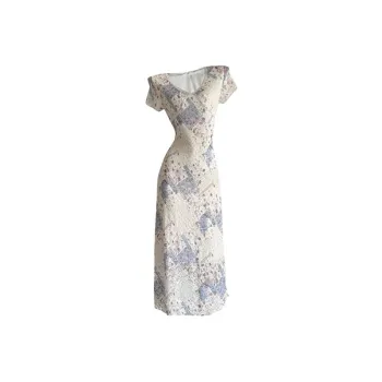 TIBINB Cheongsam Women's Dyed Purple