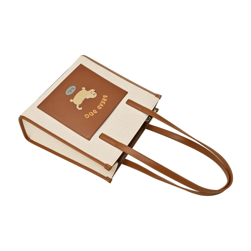TOUTOU Synthetic Leather Shoulder Bag Regular Women's Pearl Milk Tea Brown-2