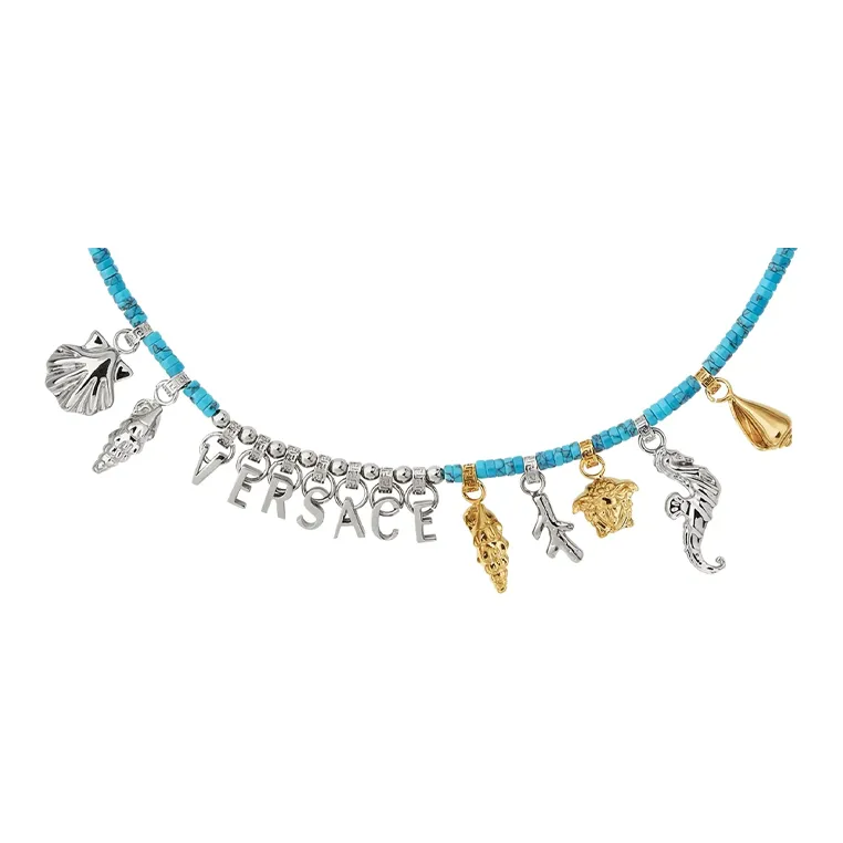 VERSACE Metal Necklaces Women's Silver-0