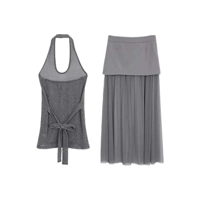 OZVO Two Piece Skirt Sets Women's-1