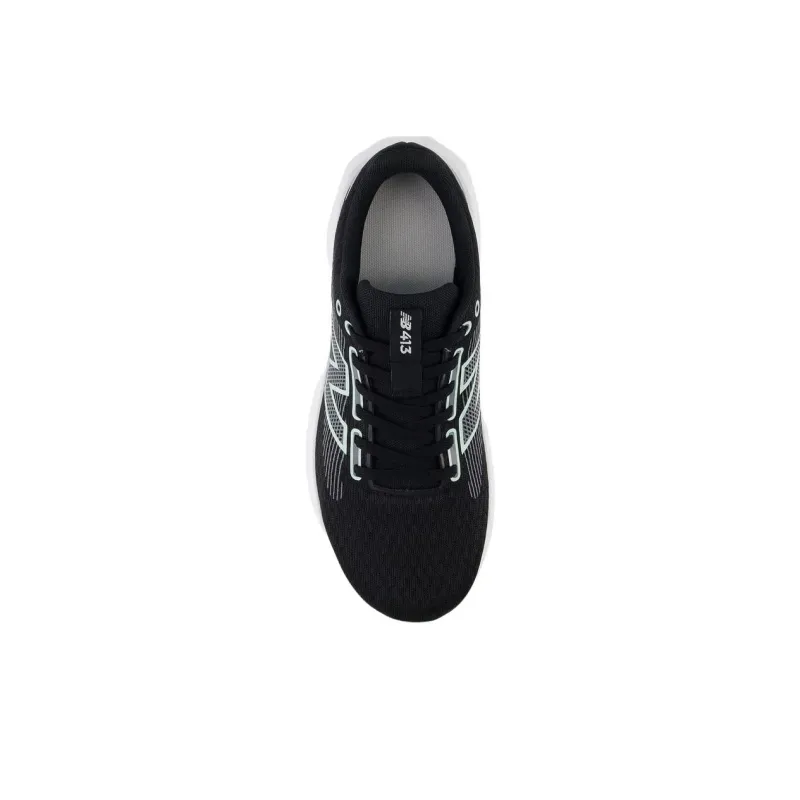 New Balance NB 413 V3 Anti Slip Wear Resistant Low Top Running Shoes Women's Black Green-2