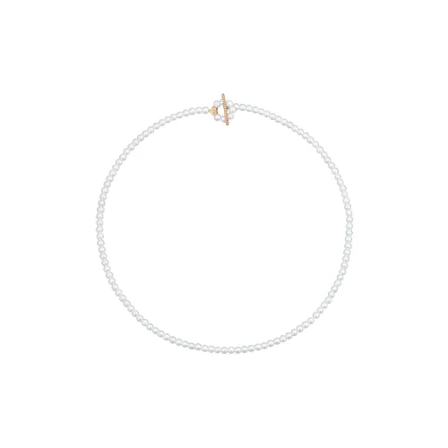 Hot Real Silver Building Pearl Necklaces Women's