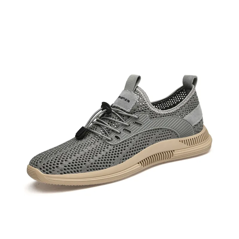 AIPSEN Wear resistant, Lightweight, Breathable, And Non slip. Low Top Casual Shoes Men's Gray-1