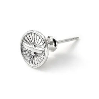 GOD SUNS 950 Silver Stud Earrings Unisex