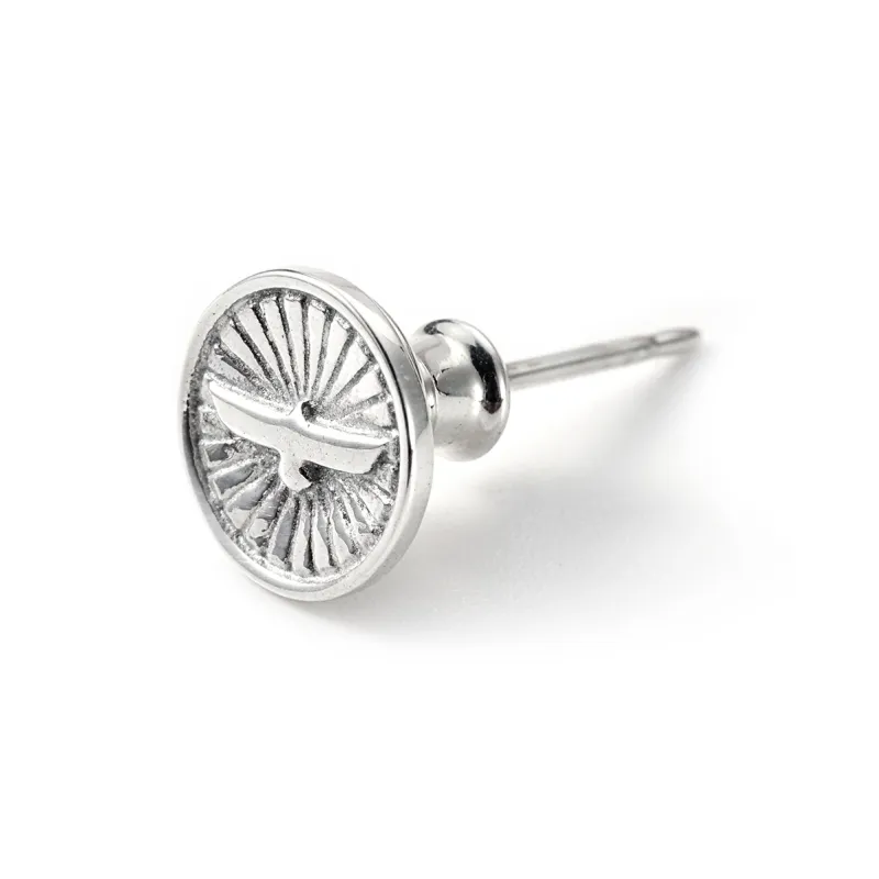 GOD SUNS 950 Silver Stud Earrings Unisex-0