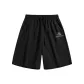 Black Black (Geometric Red Beans Pants Logo)