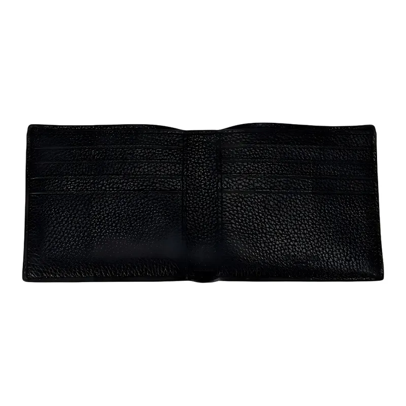 COACH X NASA Collaboration Double Zip Wallet Glossy Pebbled Leather Wallet Men's Black-2