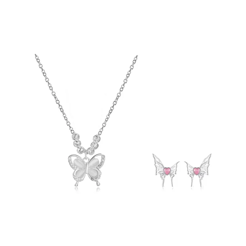 BNNYW Glass Cat Eye Necklaces Women's-0