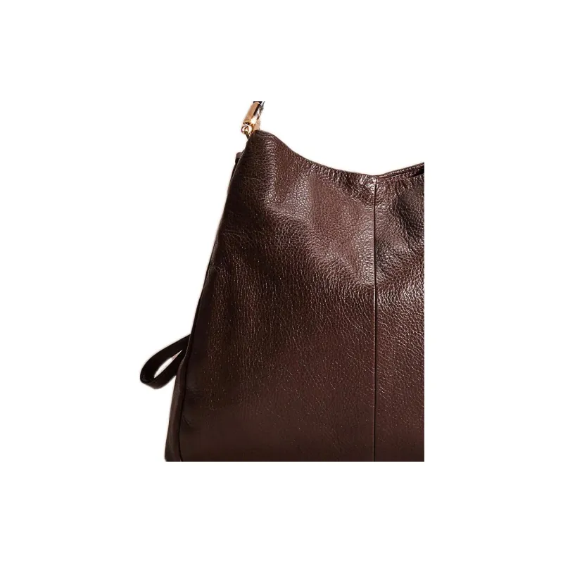 COACH Phoebe Leather Portable Crossbody Bag, Shoulder Bag Tubas Women's Coffee-1