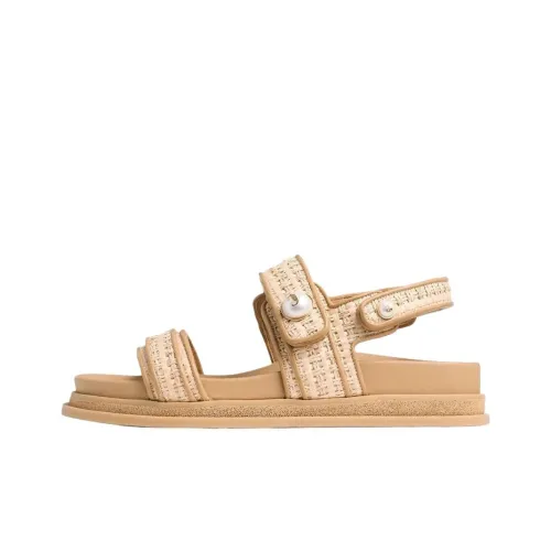Jimmy Choo Fayence City One Strap Sandals Women's Ecru