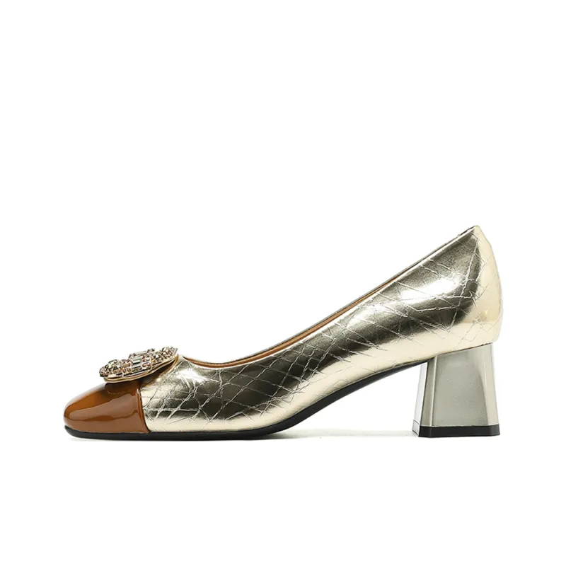 Lan Miao Chunky Heel High Heels 5CM Women's-7