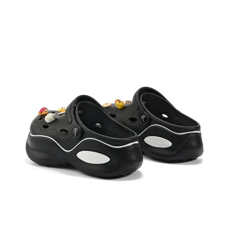 DAPHNE Clogs Women's Black White-2