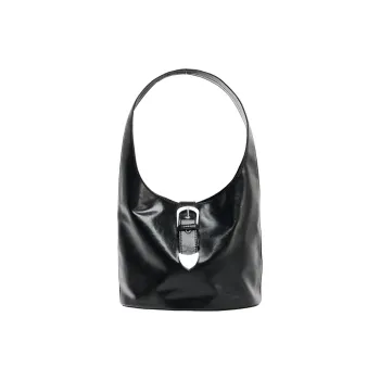 ZARA PU Bucket Bag Handbag Tubas Women's Black