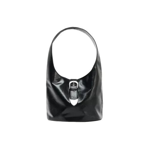 ZARA PU Bucket Bag Handbag Tubas Women's Black