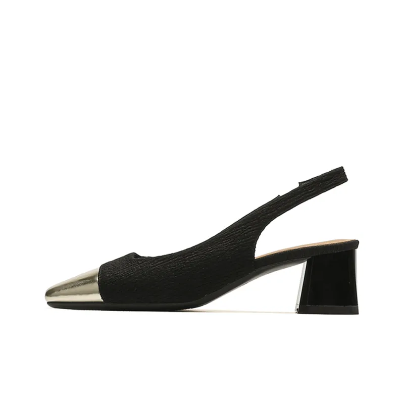 Lan Miao Chunky Heel High Heels 5CM Women's-7