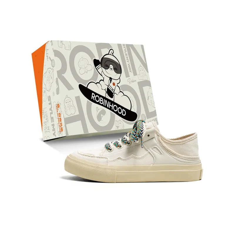 ROBINHOOD Low Top Canvas Shoes Men's Box Included-0