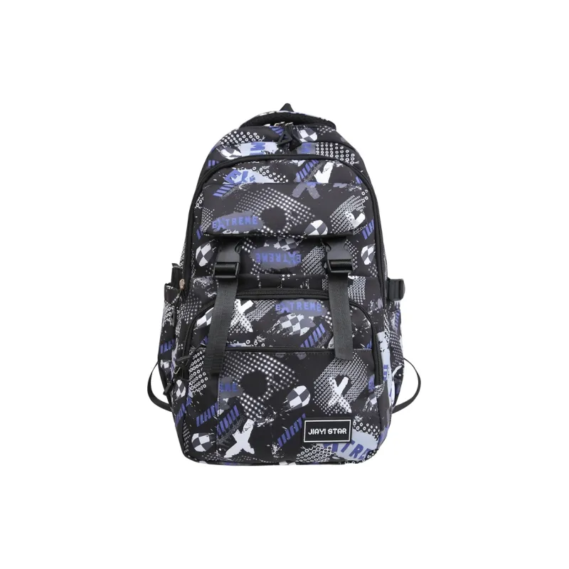 Yalu Nylon Backpack Unisex Multicolor-6