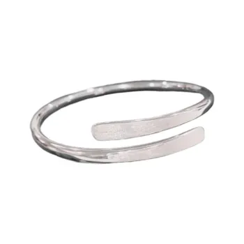 Old Qingyun Silver Building 999 Fine Silver Bangles Unisex